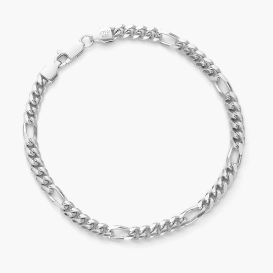 JAXXON 8mm Figaro Bracelet