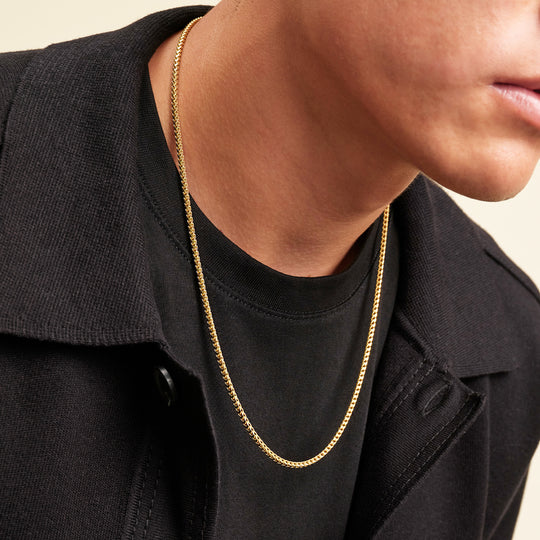 Franco Chain - 2.5mm - Men's Gold Franco Chain - JAXXON