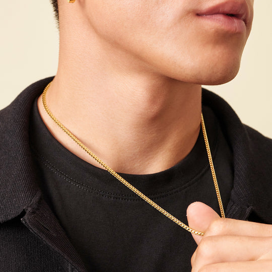 Choker Rope Chain - 4mm Gold Men's Chain - JAXXON