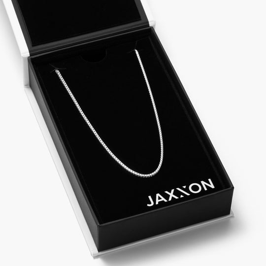 JAXXON 4mm Franco Silver Bracelet | 8
