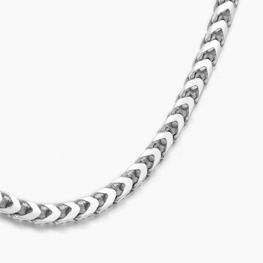 JAXXON 4mm Franco Silver Bracelet