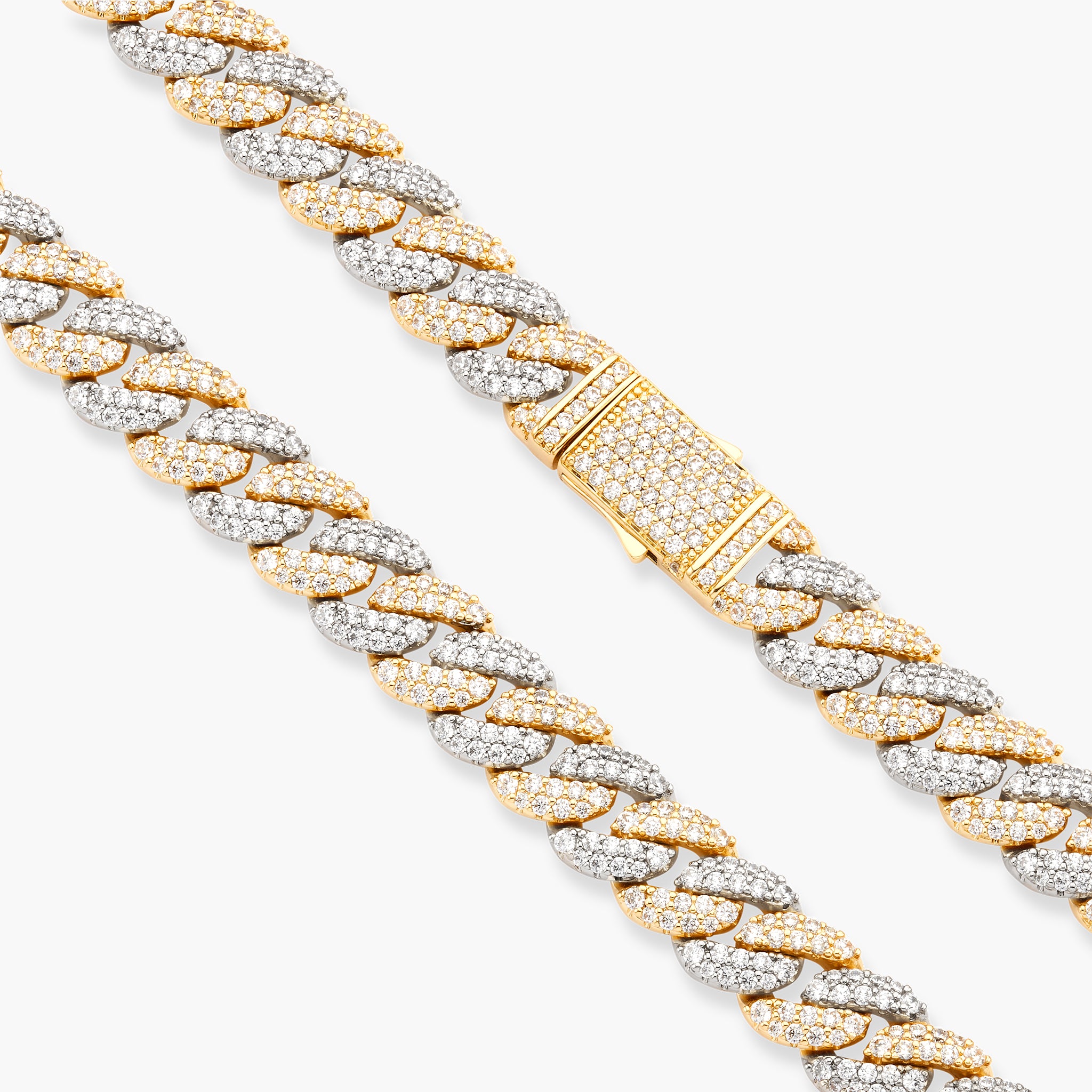 JAXXON 5mm Iced Out Cuban Link Gold Bracelet | 8