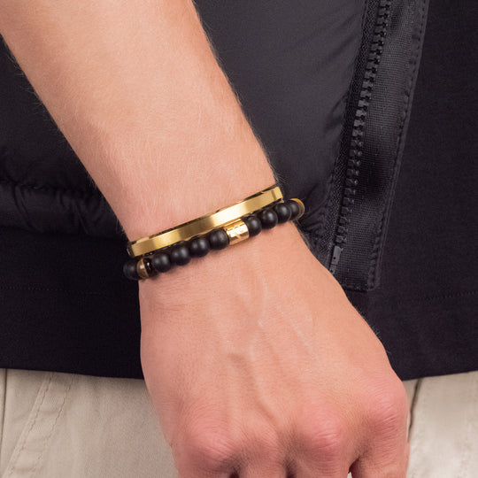 JAXXON Gold Bracelet Stack | 7.5