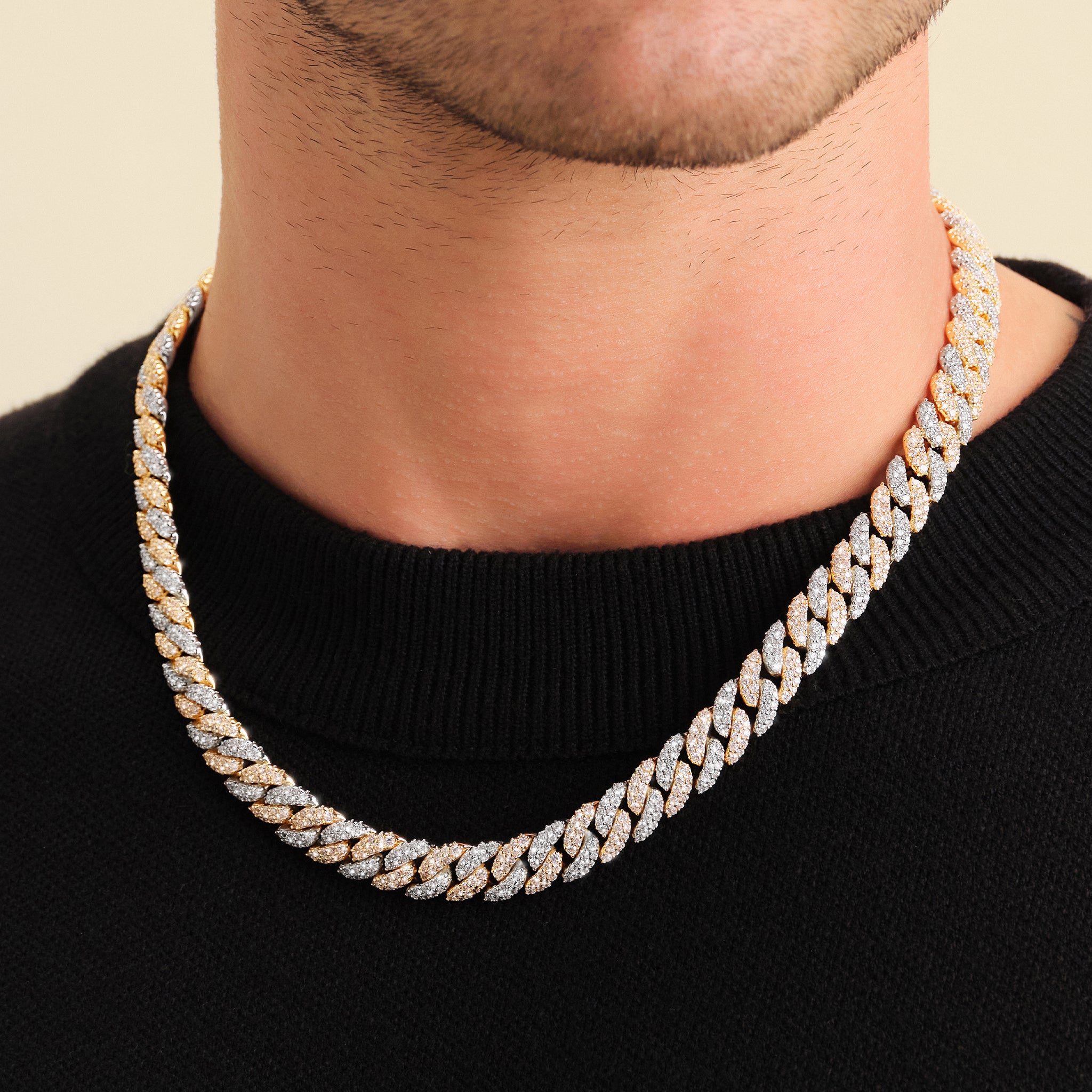 JAXXON 10mm Iced Out Cuban Link Gold Bracelet | 8.5