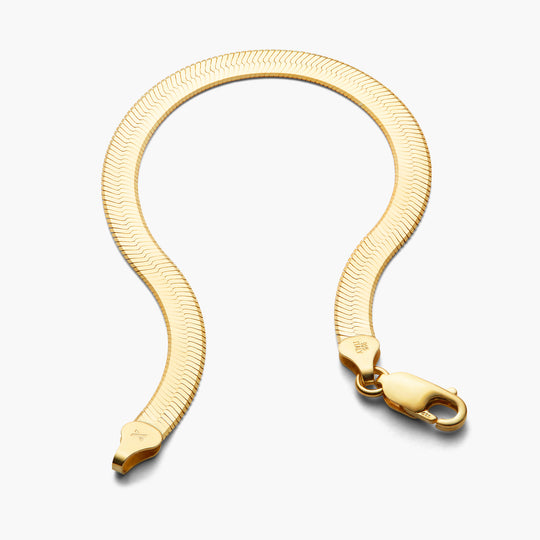 Women's Herringbone Chain Bracelet  5mm - Image 5/7