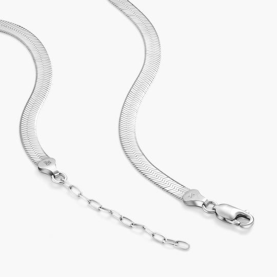 Buy 925 Sterling Silver Herringbone Flat Snake Magic Chain 6mm Italian 16''  18'' 20'' 22'' 24'' 30'' Layering Chain Best Selling Gift Online in India -  Etsy