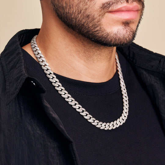 Iced Out Cuban Link Chain  10mm - Image 6/7