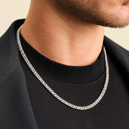Senteria Iced Out Cuban Link Chain for Men, 18K Gold India | Ubuy