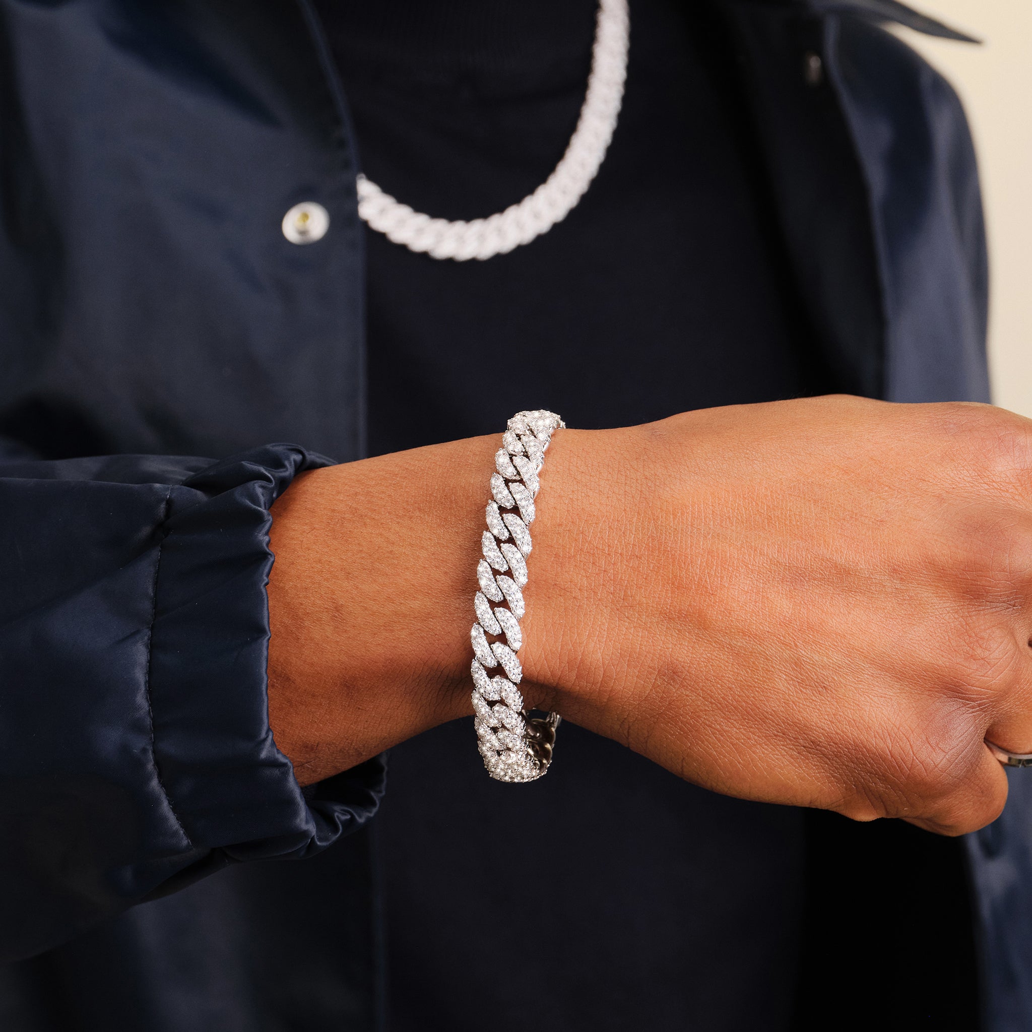 JAXXON 10mm Iced Out Cuban Link Gold Bracelet | 8.5