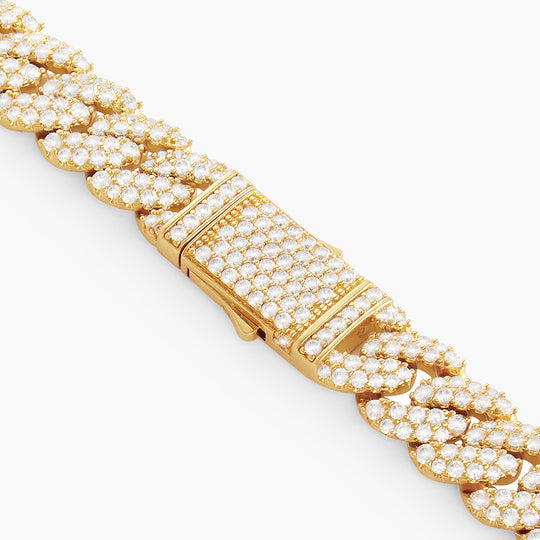 Iced Out Cuban Link Bracelet  10mm - Image 4/7