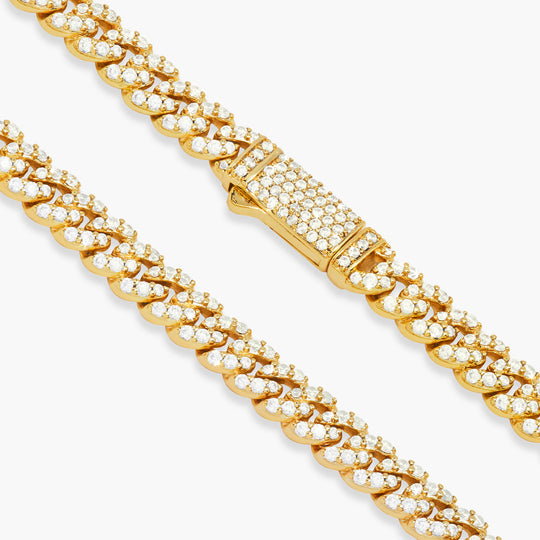 Women's Iced Out Cuban Link Chain  Gold - Image 4/7