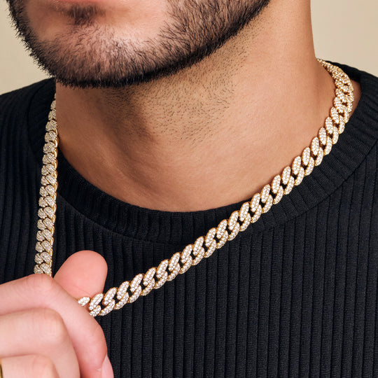 Iced Out Cuban Link Chain  10mm - Image 3/7