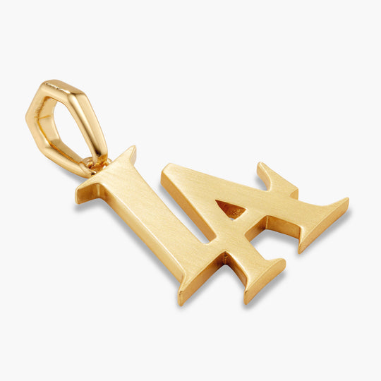 La Dodgers Pendant, 14K White - The GLD Shop