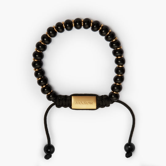 Onyx Beaded Bracelet  Gold - Image 4/7