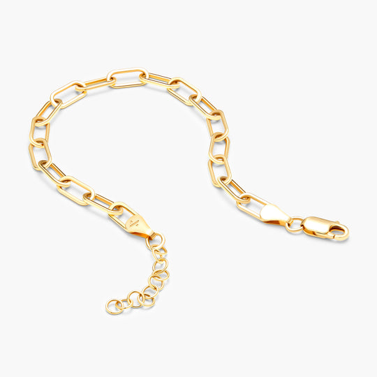 Women's Paperclip Chain Bracelet  5mm - Image 4/7