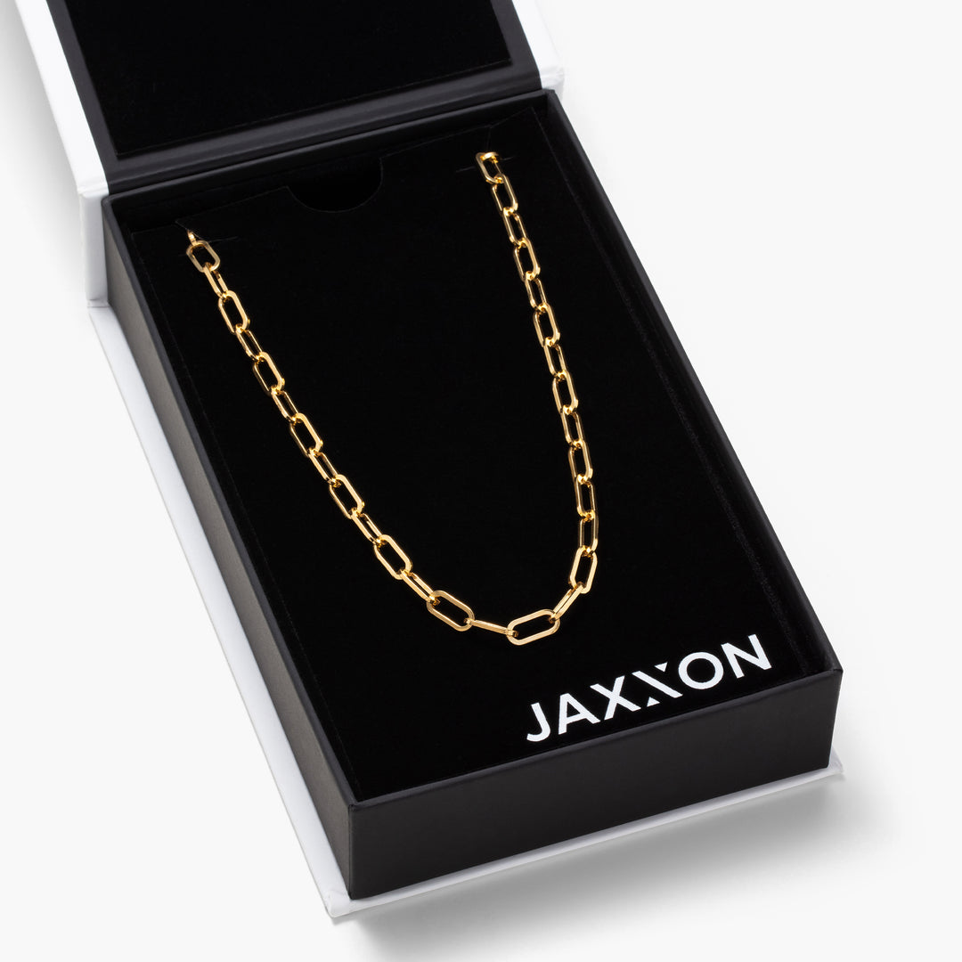Paperclip Chain - 5mm - Women's Gold Necklace - JAXXON
