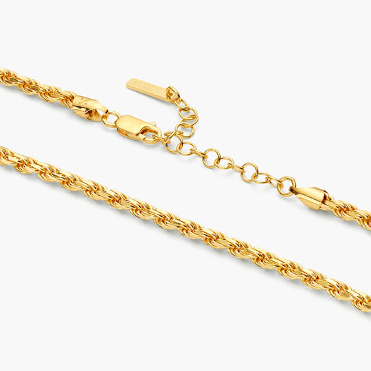 JAXXON 4mm Rope Gold Chain | 16/18