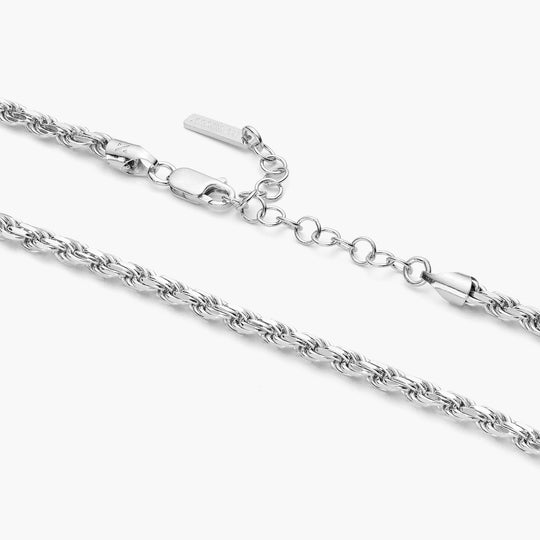 JAXXON Silver Rope Bracelet