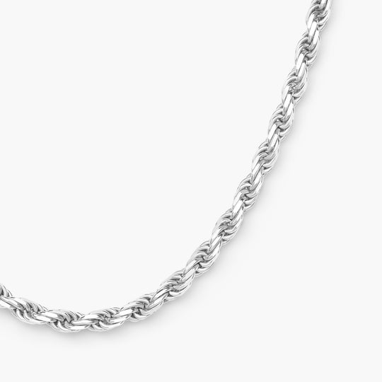 JAXXON 2.5mm Rope Silver Chain | 24
