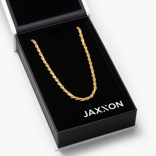 Choker Rope Chain - 4mm Gold Men's Chain - JAXXON