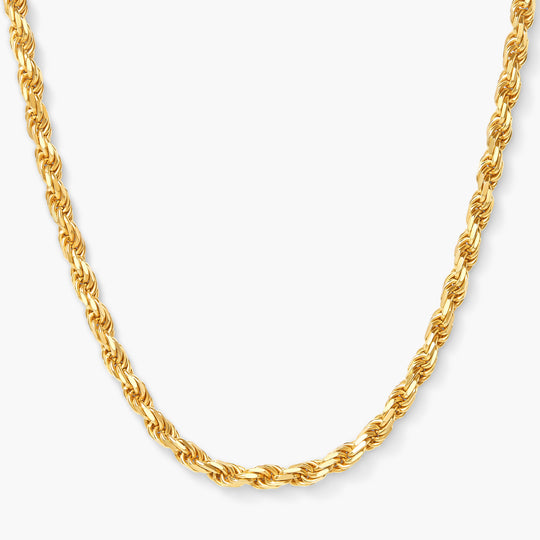 Choker Rope Chain - 4mm Gold Men's Chain - JAXXON