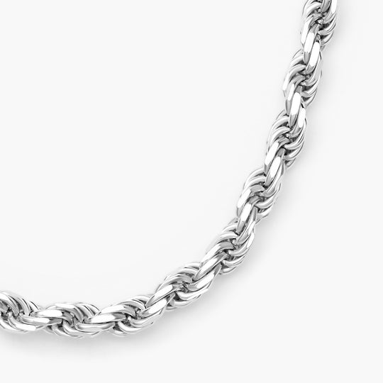 JAXXON 4mm Rope Silver Chain | 24