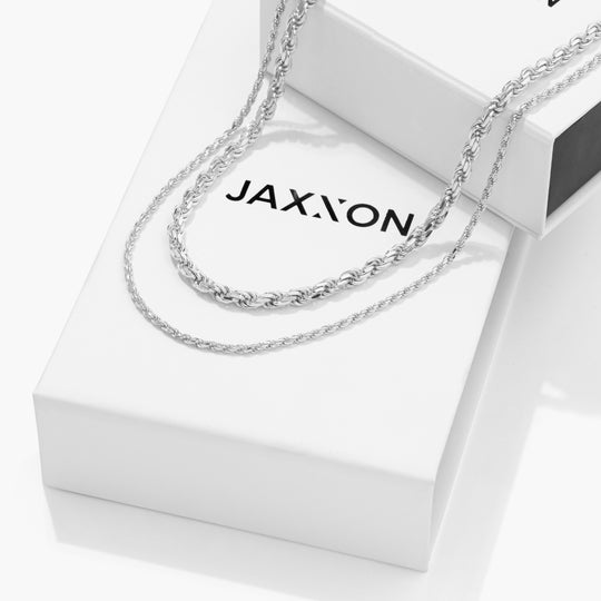 JAXXON 4mm Rope Silver Chain | 16/18