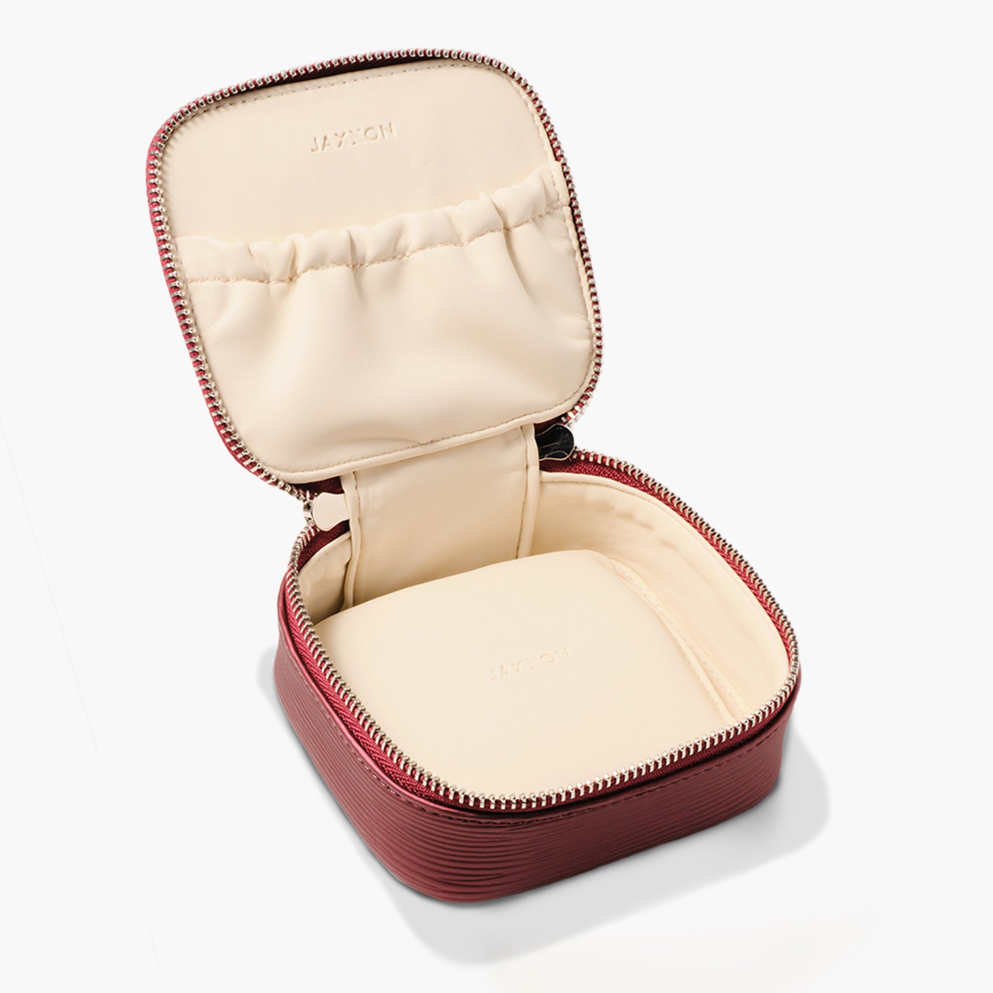 Leah Travel Jewelry Case Red