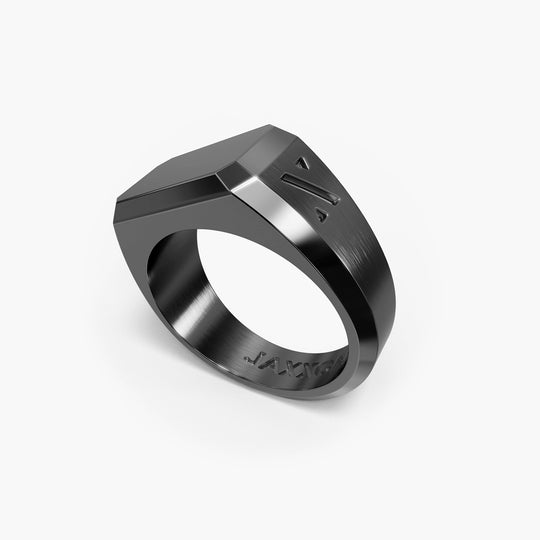 JAXXON Silver Signet Ring | Size 10