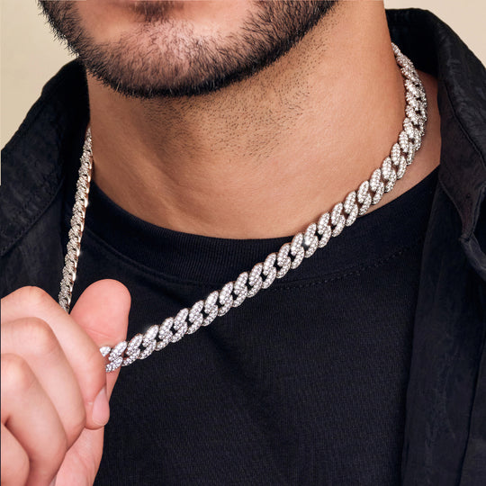 Iced Out Cuban Link Chain  10mm - Image 3/7