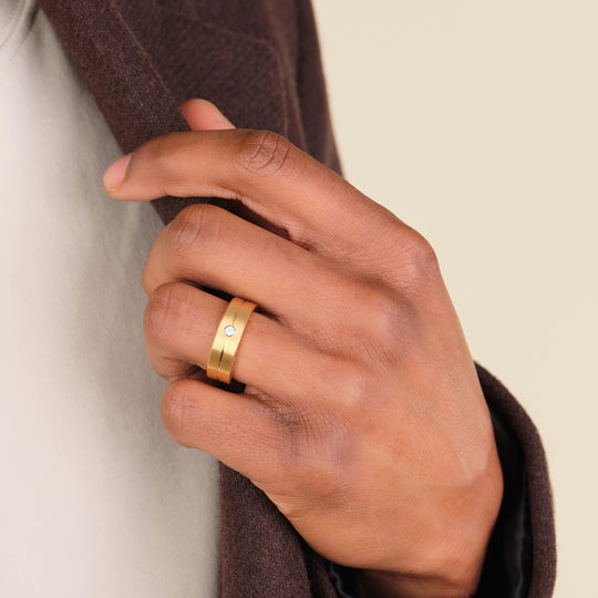 Men's rings : gold, platinium and diamond rings - Cartier