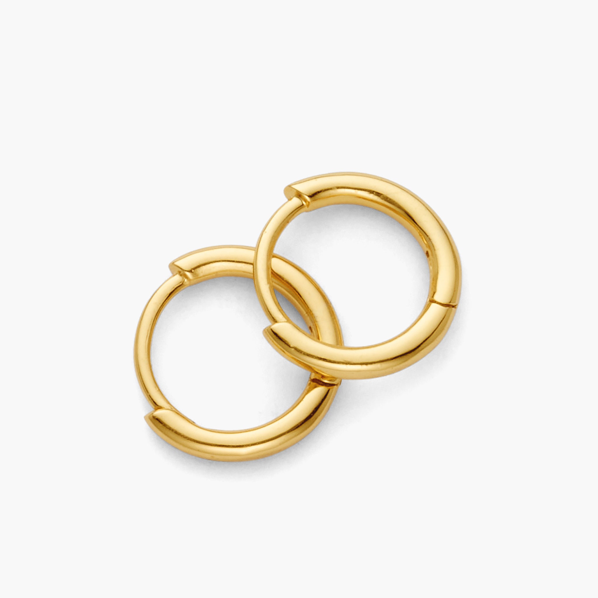 Studded Frame Hoop Earrings - Men's Gold Hoops - JAXXON