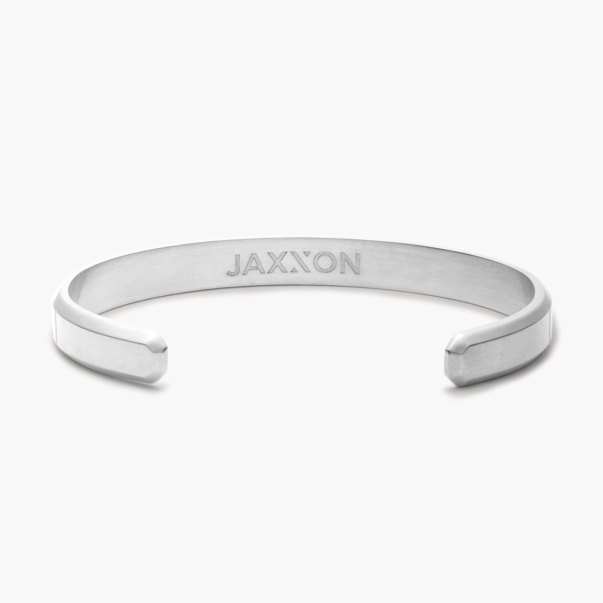 JAXXON Silver Wilshire Cuff Bracelet | Size Medium/Large