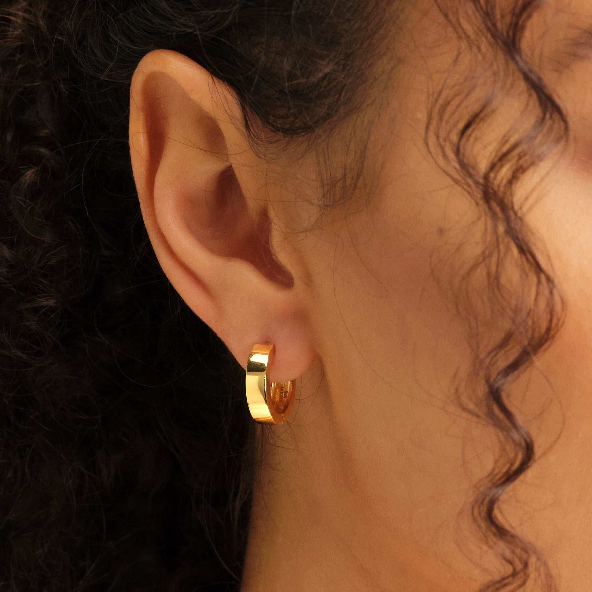 Classic Hoop Earrings - Men's Classic Gold Hoops - JAXXON