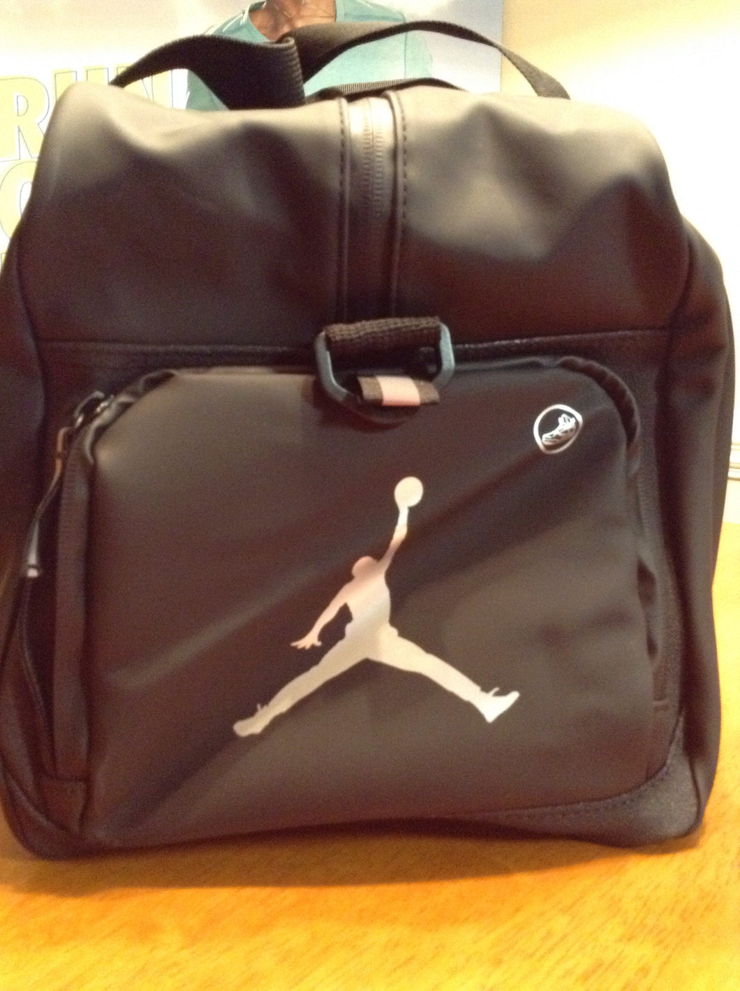 jordan duffle bag leather