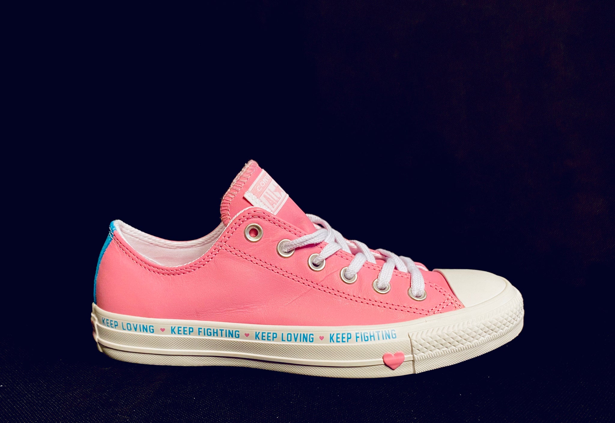 fingir Hambre Acurrucarse Women's Converse Chuck Taylor All Star Leather "Keep Loving/Keep Fight –  LABCITY SHOP