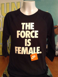 nike t shirt the force is female