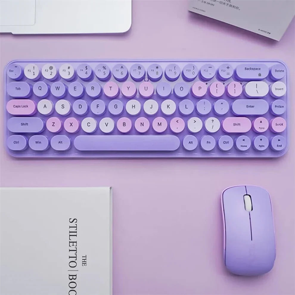 Pastel Candy Keyboard & Mouse Set - Lavender Skies