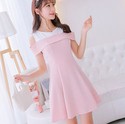 pastel pink dress casual