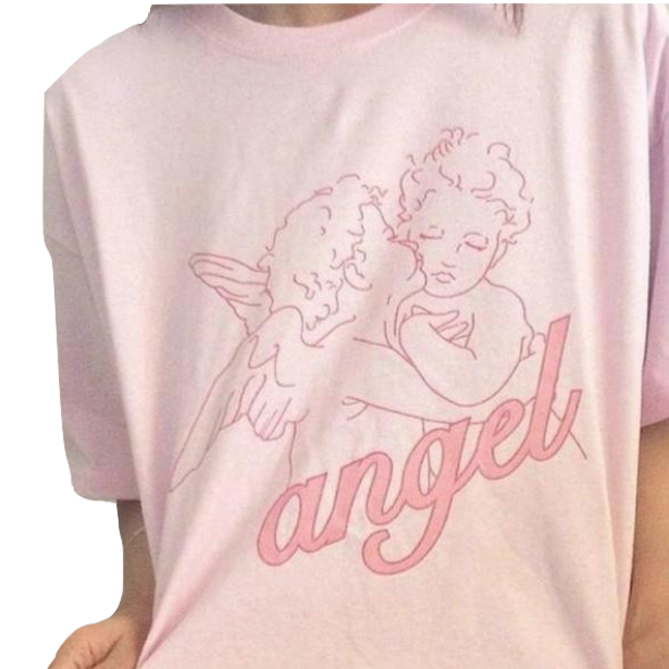 angel pink shirt