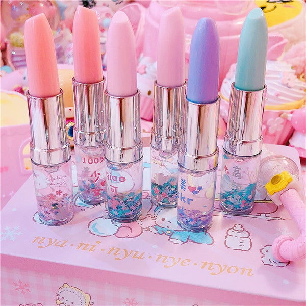 Aesthetic Lipstick Gel Stylus Pens Kawaii Cute Stationary Kawaii Babe