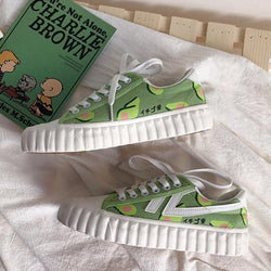 cute green shoes