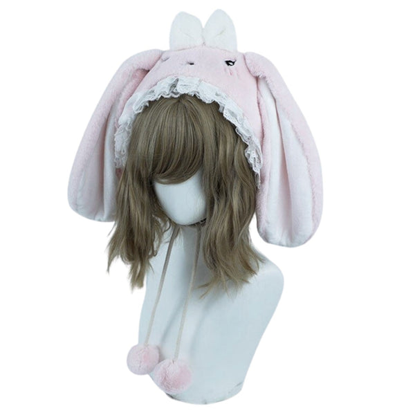 Fuzzy Bunny Rabbit Headband Baby Bun Ears Petplay