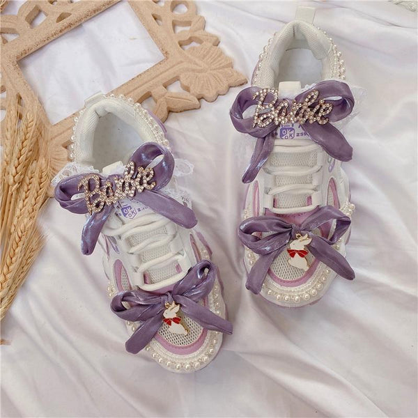 Pastel Fairy Kei High Top Shoes Sneakers Twin Stars | Kawaii Babe 5