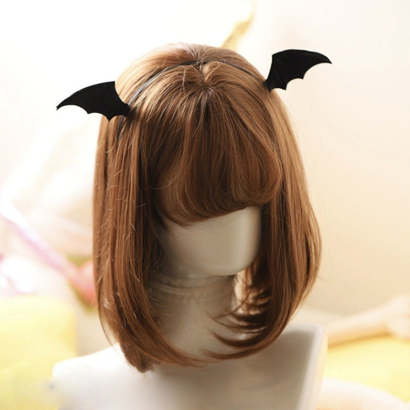 Bat Wing Headband Clips Angel Devil Halloween Cute Kawaii Babe