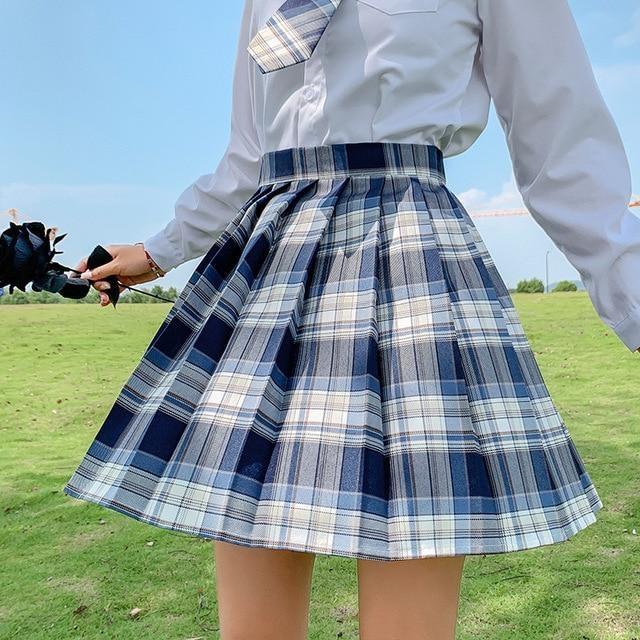 Electric Plaid Skirt 17 Color Options Pleated School Girl Harajuku ...