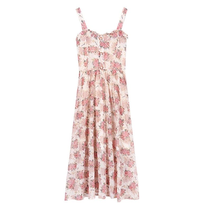 Floral French Vintage Dress Nymphette Coquette Angelcore | Kawaii Babe
