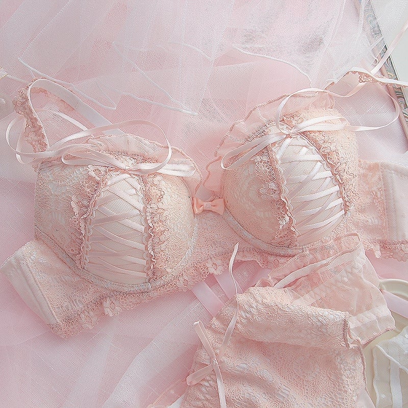 French Coquette Angelcore Lingerie Set Dollette Coquette Kawaii Babe 3203