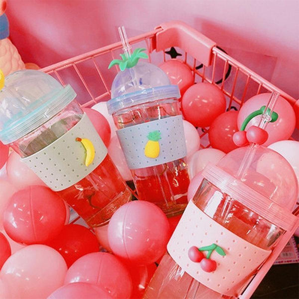 Strawbunny Adult Baby Bottle Kawaii Cute Strawberry Bunnies Kawaii