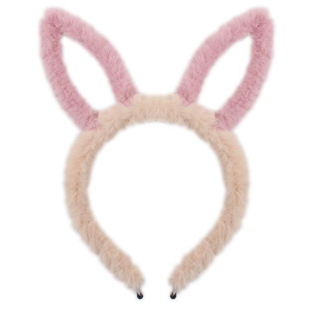 Fuzzy Animal Ear Headbands Hair Band Accessory Petplay Kawaii Babe